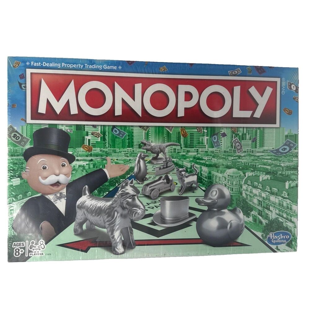Hasbro Monopoly C1009 Classic Board Game With New Characters
